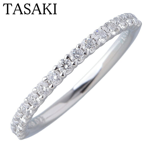 タサキ ダイヤ リング ブリッランテ ハーフエタニティ 7号 0.23ct Pt950 BRILLANTE 新品仕上げ済 TASAKI 田崎真珠【中古】26568