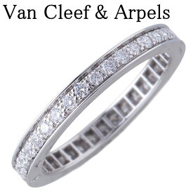 ヴァンクリーフ＆アーペル ロマンス フルエタニティ ダイヤ リング #45 Pt950 新品仕上げ済 VanCleef&Arpels VCA【中古】27003