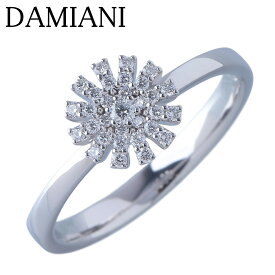 ダミアーニ マルゲリータ ダイヤ リング 幅8.0mm 12号～12.5号 750WG 新品仕上げ済 DAMIANI【中古】27312
