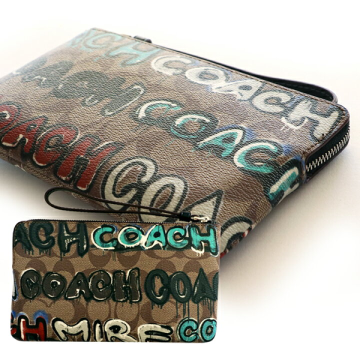 楽天市場】コーチ ポーチ ポーチ COACH プリンテッド コーテッド 