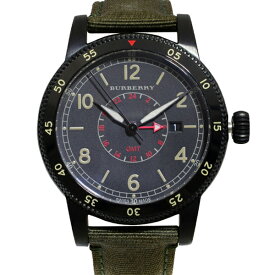 バーバリー 時計 メンズ 腕時計 クォーツ BURBERRY BU7855 Utillitarian GMT TU3104