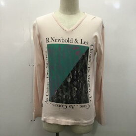 R.NEWBOLD アール・ニューボールド Tシャツ Tシャツ 長袖 ロンT ロゴ Vネック【USED】【古着】【中古】10027319