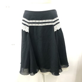 LAISSE PASSE レッセパッセ ミニスカート スカート Skirt Mini Skirt, Short Skirt レーススカート【USED】【古着】【中古】10030936