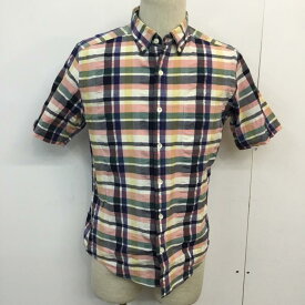 green label relaxing グリーンレーベルリラクシング 半袖 シャツ、ブラウス Shirt, Blouse チェックシャツ ボタンダウンシャツ【USED】【古着】【中古】10046688