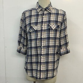 Deluxe Clothing デラックス クロージング 七分袖 シャツ、ブラウス Shirt, Blouse チェック【USED】【古着】【中古】10053975