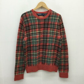 Polo by RALPH LAUREN ポロバイラルフローレン 長袖 ニット、セーター Knit, Sweater エルボーパッチクルーネックニット 韓国タグ【USED】【古着】【中古】10055226