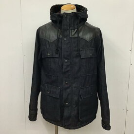 schott ショット ジャケット、ブレザー ジャケット、上着 Jacket 7328 デニム レザー切替 マウンテンパーカー 牛革【USED】【古着】【中古】10072173