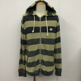 TCSS ティーシーエスエス 長袖 パーカー Hooded Sweatshirt, Hoodie JPPK-14-01 ジップアップ ボーダー【USED】【古着】【中古】10072377