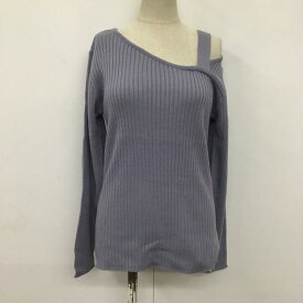 GRL グレイル 長袖 ニット、セーター Knit, Sweater アシメショルダーリブニット 19505025【USED】【古着】【中古】10079503