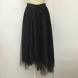 SNIDEL スナイデル ひざ丈スカート スカート Skirt Medium Skirt SwfS192098 プリーツチュールプリントスカート【USED】【古着】【中古】10089951