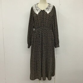 OLIVE des OLIVE オリーブデオリーブ ロングスカート ワンピース One-Piece Long Skirt 長袖ロングワンピース 花柄ワンピース 総柄 切り替えワンピース フレアロングスカート【USED】【古着】【中古】10093952