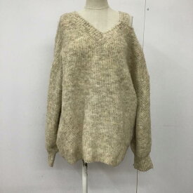 MURUA ムルーア 長袖 ニット、セーター Knit, Sweater 012062601501-01 長袖ニットセーターVネック カットアウト オーバーサイズ【USED】【古着】【中古】10093972