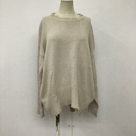 Ray Cassin レイカズン 長袖 ニット、セーター Knit, Sweater 512-912940 ダメージ入りバックスリットニットプルオーバー【USED】【古着】【中古】10095011