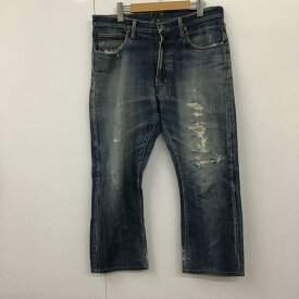 RRL ダブルアールエル デニム、ジーンズ パンツ Pants, Trousers Denim Pants, Jeans デニムパンツ ストレートパンツ ワイドパンツ カジュアルパンツ ダメージ加工【USED】【古着】【中古】10098093