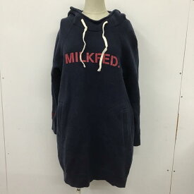 MILKFED. ミルクフェド ミニスカート ワンピース One-Piece Mini Skirt, Short Skirt 03154901 SWEATHOODIEDRESSSTENCIL スウェットワンピース ミニワンピース フード付きワンピース【USED】【古着】【中古】10100180