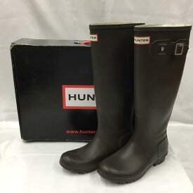 HUNTER ハンター 長靴、レインシューズ 長靴、レインシューズ Rain Boots, Rain Shoes W23499 ORIGINAL TALL オリジナルトール UK4 箱有【USED】【古着】【中古】10104743