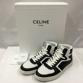 CELINE セリーヌ スニーカー スニーカー Sneakers MU1200 CT-01 ハイカット 41 箱有【USED】【古着】【中古】10105037