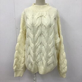 GLOBAL WORK グローバルワーク 長袖 ニット、セーター Knit, Sweater 長袖ニット リブニット セーター クルーネックカットソー【USED】【古着】【中古】10105097