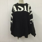 JEANASIS ジーナシス 長袖 ニット、セーター Knit, Sweater JS063011TP ビッグロゴニットプルオーバー タグ付き【USED】【古着】【中古】10107178