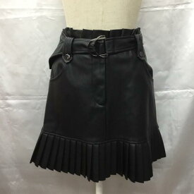 ZARA ザラ ミニスカート スカート Skirt Mini Skirt, Short Skirt 3046 276 800 フェイクレザー プリーツ【USED】【古着】【中古】10107287