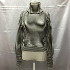 Kastane カスタネ 長袖 ニット、セーター Knit, Sweater KAZ1022305A0009 ウール混ボーダーリブハイネックニット【USED】【古着】【中古】10107291