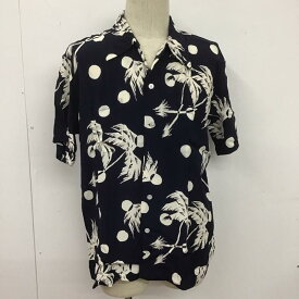 DUKE KAHANAMOKU デュークカハナモク 半袖 シャツ、ブラウス Shirt, Blouse DK36980 MOONLIGHT PALM TREE スペシャルエディション アロハシャツ 箱有【USED】【古着】【中古】10107549