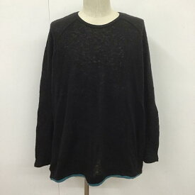 STOF ストフ 長袖 ニット、セーター Knit, Sweater 裾カラー ラグランスリーブ クルーネック【USED】【古着】【中古】10107815