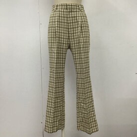 LOWRYS FARM ローリーズファーム スラックス パンツ Pants, Trousers Slacks lf520079ad ギンガムバスケットパンツ フレアパンツ チェックパンツ【USED】【古着】【中古】10109213