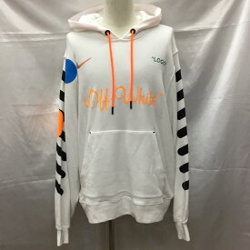 Off-White オフホワイト 長袖 パーカー Hooded Sweatshirt, Hoodie aa3257-100 フットボールコレクション パーカー フーディー プルオーバー 長袖スウェット コラボ【USED】【古着】【中古】10109317