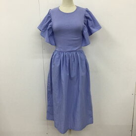 ZARA ザラ ロングスカート ワンピース One-Piece Long Skirt 半袖ロングワンピース フレアスカート 袖レース【USED】【古着】【中古】10110032