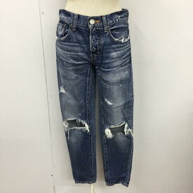 MOUSSY マウジー デニム、ジーンズ パンツ Pants, Trousers Denim Pants, Jeans 0108AC11-5660 テーパードダメージデニムパンツ スリムパンツ デニムパンツ【USED】【古着】【中古】10110104