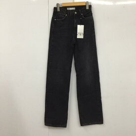 ZARA ザラ デニム、ジーンズ パンツ Pants, Trousers Denim Pants, Jeans 6147 022 800 ハイウエスト【USED】【古着】【中古】10111556