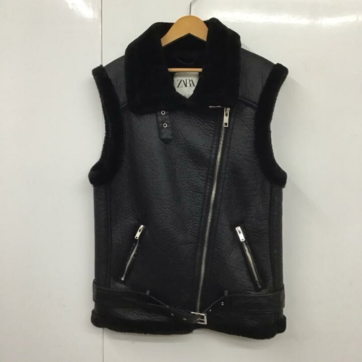 楽天市場】ZARA ザラ ベスト ベスト Vest 2969/250/800 フェイクレザー 