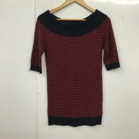 CECIL McBEE セシルマクビー 半袖 ニット、セーター Knit, Sweater 半袖ニット ワイドネック ニットカットソー【USED】【古着】【中古】10136255