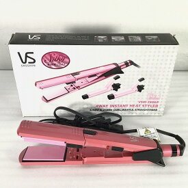 【未使用中古品】 ヴィダルサスーン / Vidal Sassoon 4WAYヘアアイロン VSW-2800 カール/ストレート ヘアアイロン 2011年 最高約160℃ 111W 214g ピンク 30015209