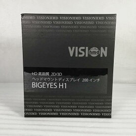 【未開封・中古品】 アグレクション / Agrexsione ヘッドマウントディスプレイ BIGEYES H1 HD 高画質 2D/3D 200インチ モニター USB HDMI、3.5φステレオミニジャック ブラック 250g 30015811