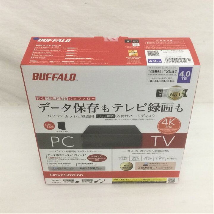 楽天市場】 【未開封】 バッファロー / BUFFALO 外付けHDD HD-EDS4U3 