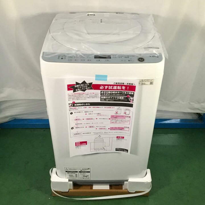 楽天市場】【未使用品】 シャープ / SHARP 全自動電気洗濯機 ES-GE7F 