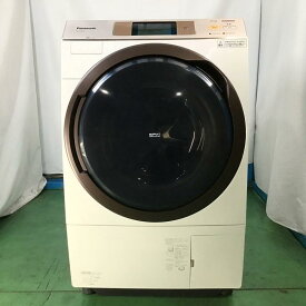 【中古品】 パナソニック / Panasonic NA-VX5E4L 左開き　ヒートポンプ乾燥 ドラム式洗濯乾燥機 2017年製 11kg 6kg 1781A00300 クリスタルホワイト 30016991