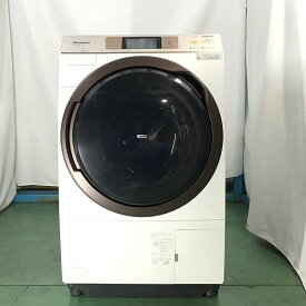 【中古品】 パナソニック / Panasonic NA-V5E4L 左開き　ヒートポンプ乾燥 ドラム式洗濯乾燥機 2017年製 11kg 6kg 1752A00160 クリスタルホワイト 30017673