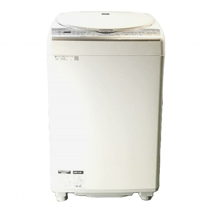 楽天市場】【中古品】 シャープ / SHARP ES-TX8C 上開き 穴なし槽 洗濯 