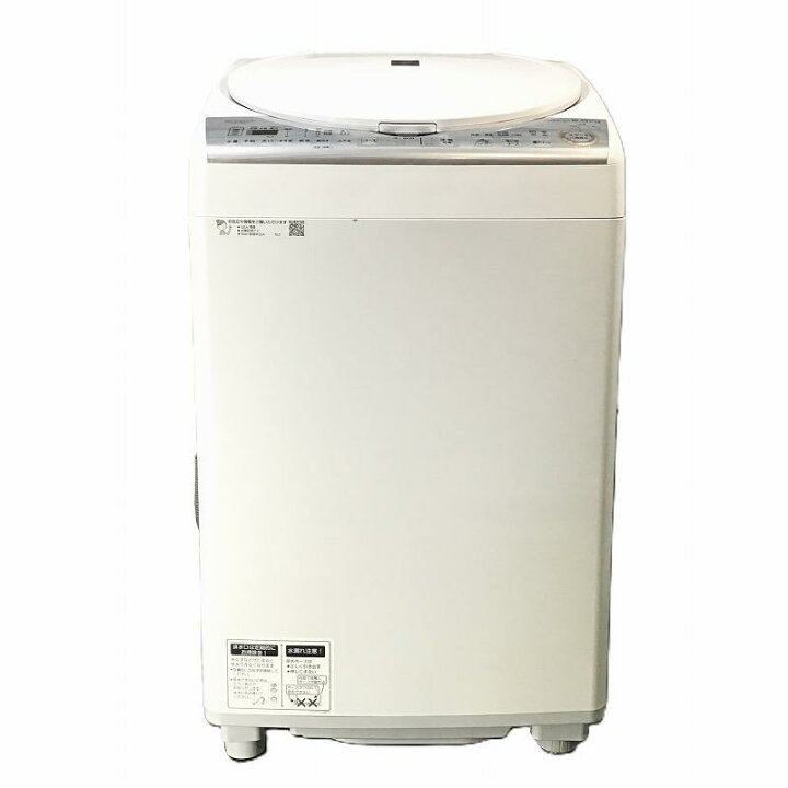楽天市場】【中古品】 シャープ / SHARP 電気洗濯乾燥機 ES-TX8C-W 上 