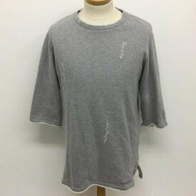 コードナンバーエイト CH01-02L1-VH50 3/4 SLEEVE CRASH SWEAT ダメージ加工 裾・袖カットオフ メンズ M ISItems【USED】【古着】【中古】50112396