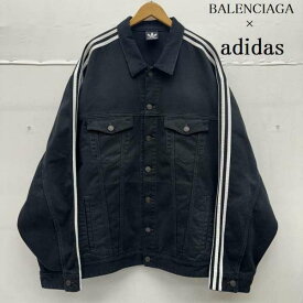 バレンシアガ 23ss adidas クラッシュ ユーズド 加工 サイド ライン デニム ジャケット 724775 TNW54 メンズ 3 ISItems【USED】【古着】【中古】50134300