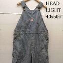 ヘッドライト 40s 50S ヒッコリー ストライプ デニム オーバーオール メンズ - ISItems【USED】【古着】【中古】50153…