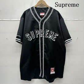 シュプリーム 23SS MITCHELL &amp; NESS Satin Baseball Jersey ベースボール ゲーム シャツ メンズ XXL ISItems【USED】【古着】【中古】50158398