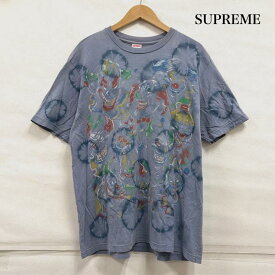 シュプリーム 2019AW Clowns Tee 半袖 ピエロ プリント Tシャツ ブリーチ加工 ロゴ メンズ M ISItems【USED】【古着】【中古】50160707