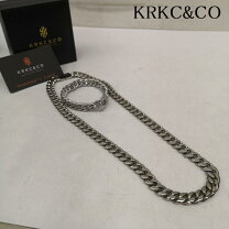 楽天市場】krkc ブレスレット（ジュエリー・アクセサリー）の通販 シルバー チェーンブレスレット krkc&co 18K