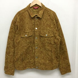 シュプリーム Script Jacquard Denim Trucker Jacket スクリプト ジャガード デニム トラッカー ジャケット メンズ L ISItems【USED】【古着】【中古】50161010