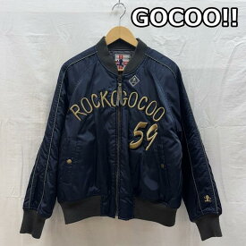 古着 GOCOO!! ゴクー ロゴ 刺繍 ナイロン スタジャン 中綿 バーシティ ジャケット メンズ S ISItems【USED】【古着】【中古】50163433